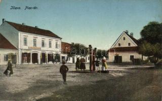 Illava, Piactér; Littmann Simon kiadása / market place