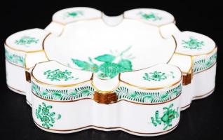 Herendi Apponyi mintás hamutartó, kézzel festett, hibátlan, jelzett, d:15 cm