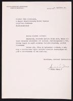 1966 Bp., Kádár János levele saját kezű aláírásával a kisházi elvtársaknak a Magyar Szocialista Munk...