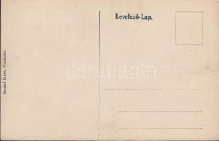 Trencsén, Izraelita templom; Gansel Lipót kiadása / synagogue