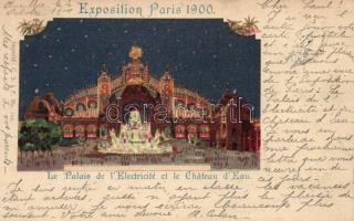 1900 Paris, Exposition Universelle, Le Palais de l'Electricité et le Chateau d'Eau  litho