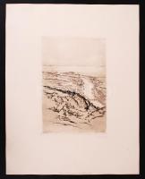 Kurt Walther Kabisch: Bodensee. Zehn Original Radierungen. 10 db rézkar, papír, jelzett, 25×16 cm