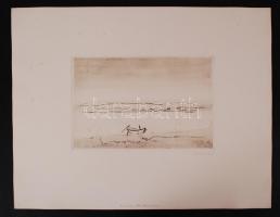 Kurt Walther Kabisch: Bodensee. Zehn Original Radierungen. 10 db rézkar, papír, jelzett, 25×16 cm