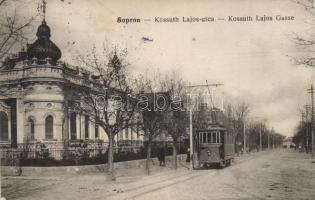 Sopron, Kossut Lajos utca, villamos