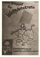 'Das Kriegsziel der Weltplutokratie' Antisemitic propaganda, Grossausstellung 1918 Wien So.Stpl