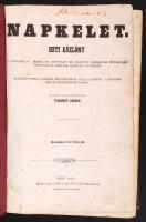 1858 Pest, Napkelet. Heti közlöny II. évfolyam. Társasélet, irodalom, művészet és hasznos ismeretek érdekében, hölgyek és férfiak számára egyaránt. Kiadja és szerkeszti Vahot Imre. 10. szám nem jelent meg, hiányzik a 15. szám. Könyve kötve.