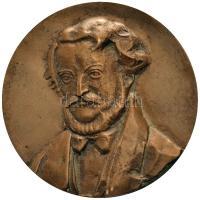 Kiss Nagy András (1930-1997) ~1980. "Erkel Ferenc-Díj" öntött Br díjérem. (158.2g/69mm) T:1- Hungary ~1980. "Award of Ferenc Erkel" commemorative Br cast medallion. Sign: András Kiss Nagy (158.2g/69mm) C:AU