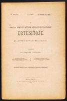 1906-1911 Bp., A Magyar Nemzeti Múzeum néprajzi osztályának értesítője. Az Etnographia melléklete. S...