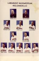 1953 Labdarúgó válogatott, az Aranycsapat / The national eleven of Hungary, London, 6:3