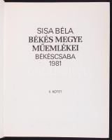 Sisa Béla: Békés megye műemlékei. Békéscsaba 1981 I-II. kötet. Békéscsaba, 1981. Kiadói egészvászon ...