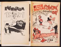 1987, 1991 Ludas Matyi Rekordok évkönyve; Új Ludas Kalendárium, 2 db
