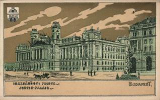 Budapest V. Igazságügyi Palota litho