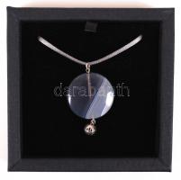 Achát függő kapcsos szalagon/
agate pendant