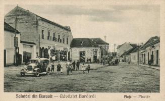 Barót, Baraolt; Piactér / market place, shops, automobile