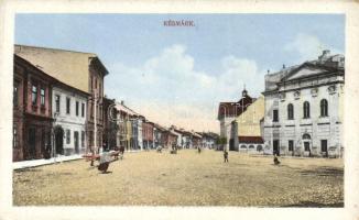 Késmárk, Kossuth utca szálloda; kiadja Feitzinger Ede / street with hotel