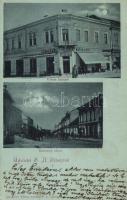 1899 Sátoraljaújhely, városi kaszinó, Breiner Kávéház, Kazinczy utca; Alexander Vilmos kiadása (EB)