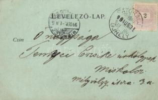 1899 Sátoraljaújhely, városi kaszinó, Breiner Kávéház, Kazinczy utca; Alexander Vilmos kiadása (EB)