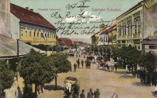 Tokaj, Kossuth tér, szálloda; Gestetner Adolf kiadása (EK)