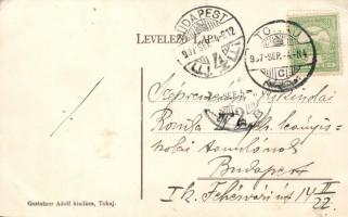 Tokaj, Kossuth tér, szálloda; Gestetner Adolf kiadása (EK)