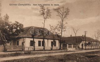 Girincs, Katolikus plébánia és iskola