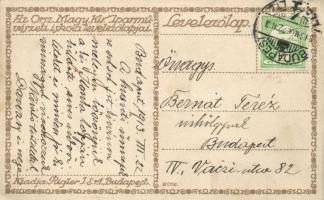 'Az Iparművészeti Iskola levelezőlapjai' Ungarische Werkstätte no. 2012. kiadja Rigler Rt....