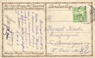 'Az Iparművészeti Iskola levelezőlapjai' Ungarische Werkstätte no. 2006. kiadja Rigler Rt....