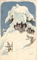 'Pro Juventute, Winter' dwarves s: E. Kreidolf