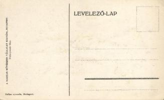 Hand-painted style Hungarian art postcard 'A Magyar Művészeti Vállalat kiadása' s: Sárossy