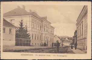 Szászrégen Evangélikus templom utca / Evangelical church street (fl)