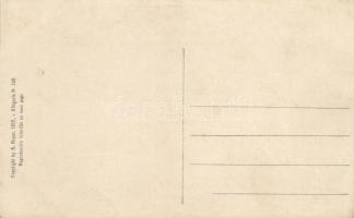 'Le Vertige, Liebestaumel' Allegorie No. 196., Mastroianni sculptochromie art postcard, co...