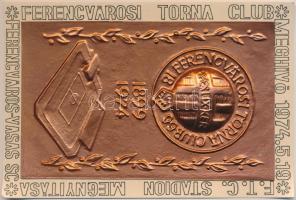 1974.5.19. 2db Ferencvárosi Torna Club meghívó az FTC Stadion megnyitójára szervezett Vasas Sc elleni mérkőzésre, dísztokban és belépőjeggyel, melyek egymás mellé szólnak T:2