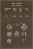 Új-Kaledónia 1983-87. 1Fr - 100Fr 7klf db, forgalmi szett felbélyegzett kartonlapon T:1
New Caledoni...