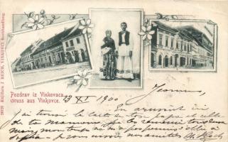 Vinkovci, Vinkovce; Hotel Bresslauer, Svratiste Lehrner / hotel, Lehrner's inn, floral (EB)