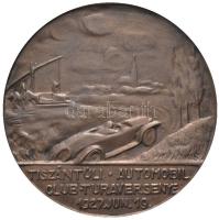 1927. "Tiszántúli Automobil Club Túraversenye 1927. jun. 19." nagyméretű egyoldalas öntött Br plakett. Szign.: Kisfaludi Strobl Zsigmond (208.9g/115mm) T:1- Hungary 1927. "Tiszántúl Automobile Club Touring Race" commemorative Br cast plaque. Sign: Zsigmond Kisfaludi Strobl (208.9g/115mm) C:AU HP: -.