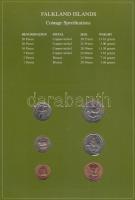 Falkland-szigetek 1985. 1p-50p 6klf db, forgalmi szett felbélyegzett kartonlapon T:1
Falkland Island...
