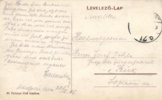 Ungvár, Radvancz utca, korcsma az Oroszlánhoz, zsidó vendéglő; Perlmann Etta kiadása / Jewish inn