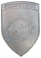 NDK 1949-1989. "Schutzpolizei" feliratú zománcozott plakett eredeti adományozói dísztokban...