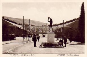 Athen, der Diskuswerfer und Stadion foto AK