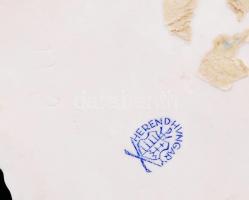 Herendi gyümölcsös hamutartó, kézzel festett, jelzett, hibátlan, d:15 cm