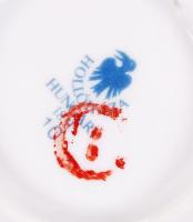 Hollóházi Szász Endre kis tálka pár, matricás, jelzett, hibátlan, d:7,5 cm