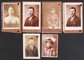 1930 6 db fényképes személyi igazolvány (Identitätskarte).