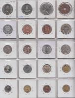 20db pénzérme klf országok érméiből, Fiji, Tonga, Katanga, Szudán, Guyana stb. T:UNC,PP,2
20 pieces ...