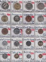 20db pénzérme klf országok érméiből, Kenya, Kiribati, Jamaica, Honduras, Belize stb. T:UNC,PP,2 20 pieces of coins of different countries such as Kenya, Kiribati, Jamaica, Honduras, Belize etc. C:PP,UNC,XF