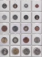 20db pénzérme klf országok érméiből, Kenya, Kiribati, Jamaica, Honduras, Belize stb. T:UNC,PP,2
20 p...