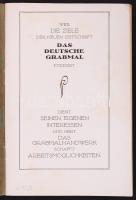 1925-1926 Das deutsche Grabmal, 1925. Nr. 7-Nr. 12.; 1926. Nr. 1-Nr. 12. Német nyelvű folyóirat néme...