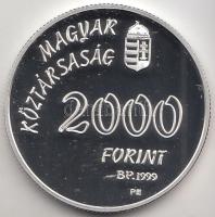 1999. 2000Ft Ag "Nyári olimpia-Sydney" T:PP Tanúsítvánnyal, dísztokban