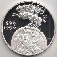 1996. 2000Ft Ag "Honfoglalás 1100. évfordulója" T:PP Eredeti tokban, tanúsítvánnyal!