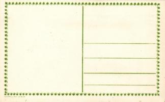 Modell Zwieback, Wien, fashion advertisement postcard, signed MN