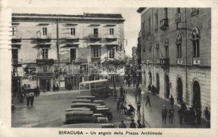 Siracusa Piazza Archimede, automobiles, autobus