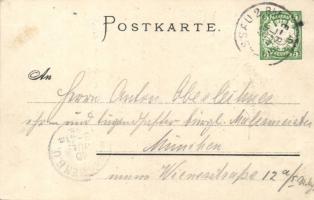 1898 - 8. Bayerische Sängerfest in Passau, Emb. Ga. litho